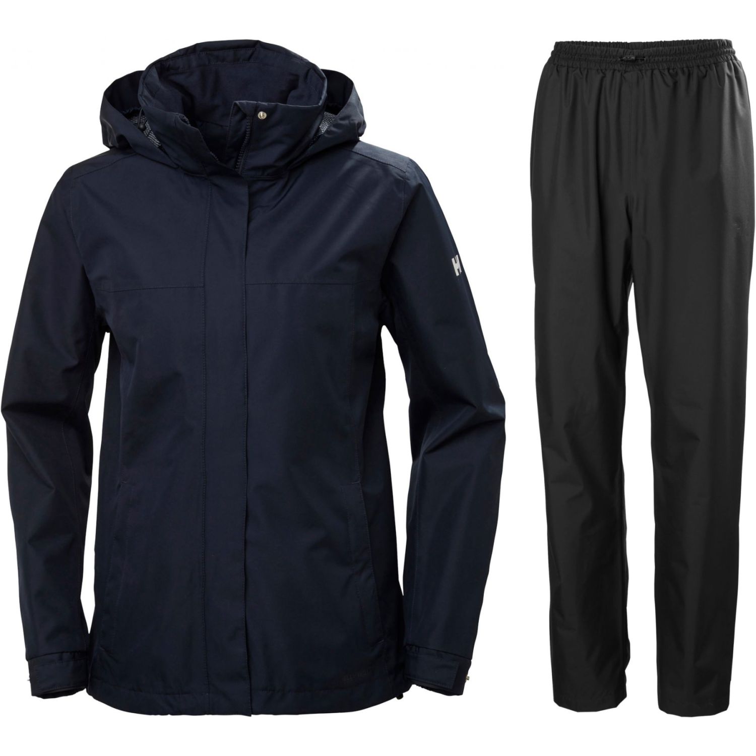 Helly Hansen HH Rain/Aden regnställ, dam, svart/blå
