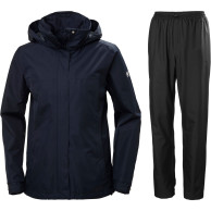 Helly Hansen HH Rain/Aden regnsæt, dame, sort/blå