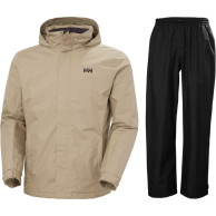 Helly Hansen HH Rain/Dubliner Insulated regnställ, herr, svart/beige