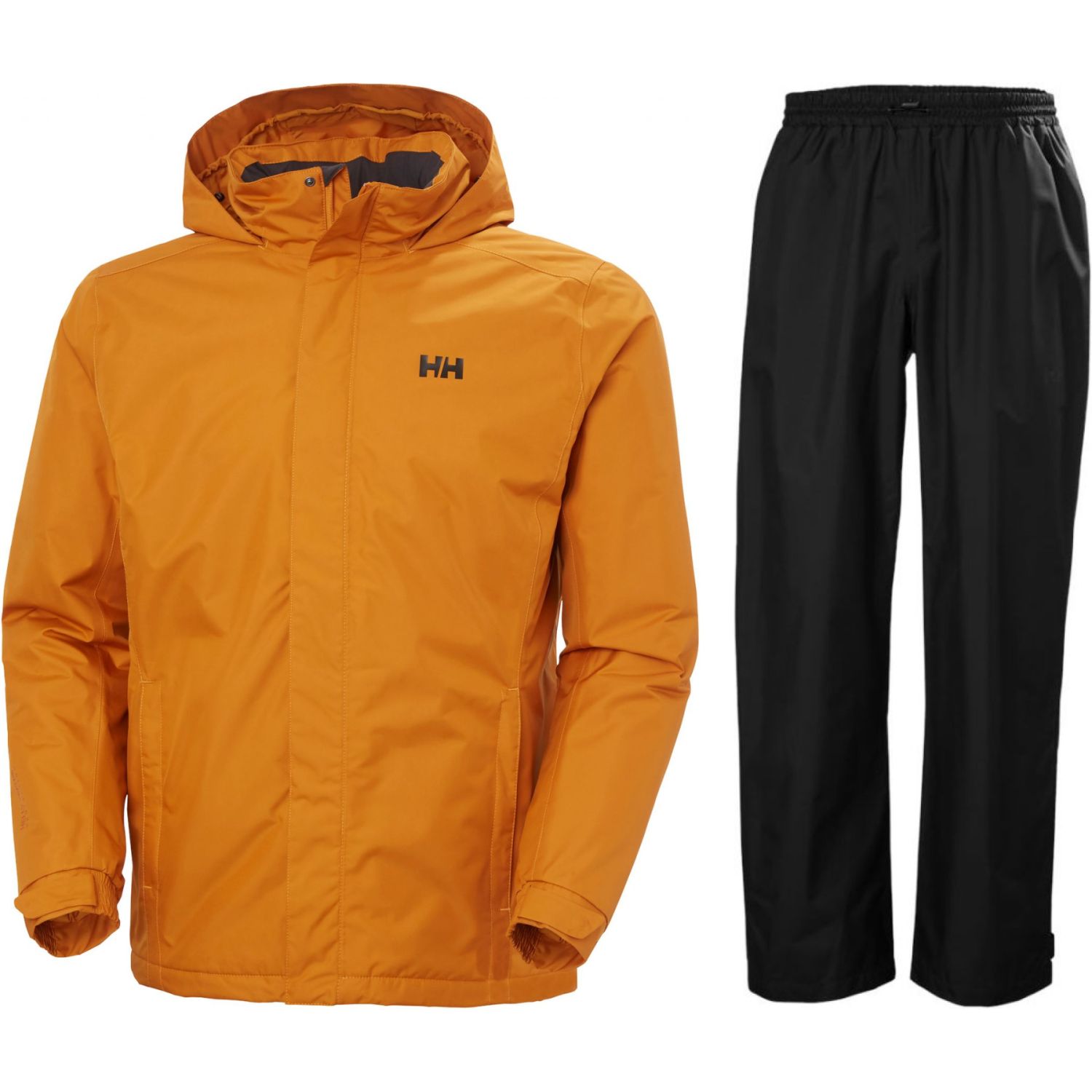 Helly Hansen HH Rain/Dubliner Insulated regnställ, herr, svart/gul