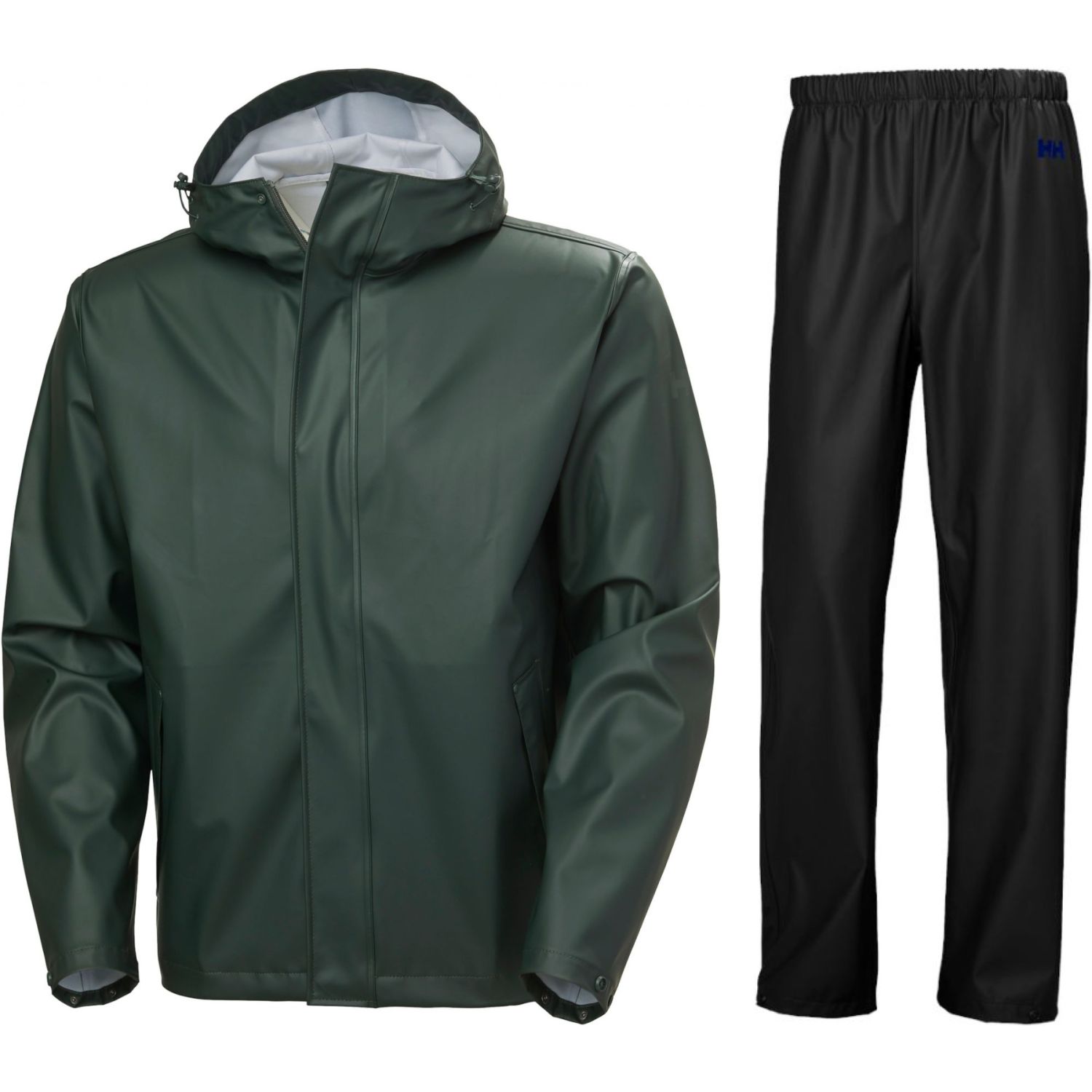 Helly Hansen Moss Pant/Jacket regnställ, herr, svart/grön