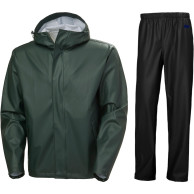 Helly Hansen Moss Pant/Jacket regnställ, herr, svart/grön