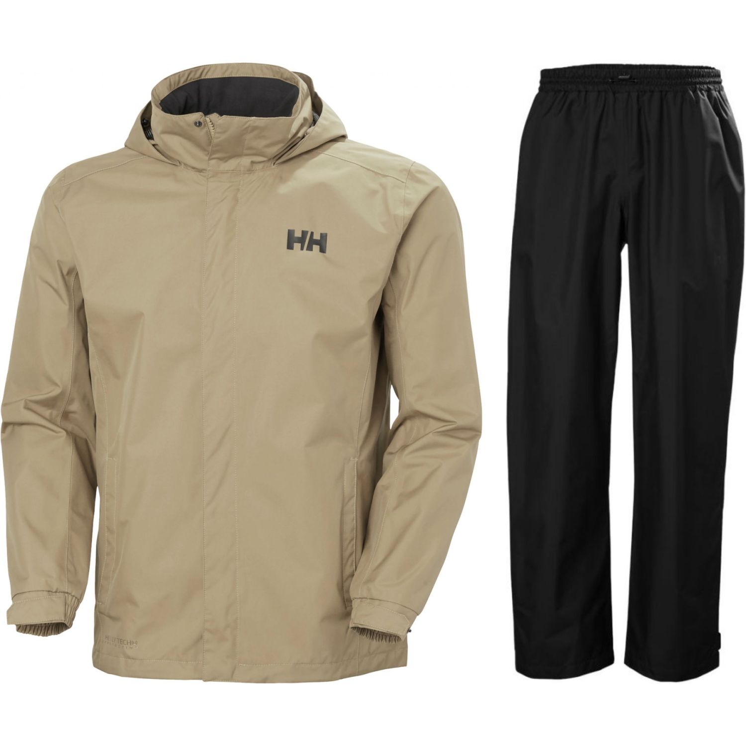 Helly Hansen HH Rain/Dubliner regnsæt, herre, sort/beige