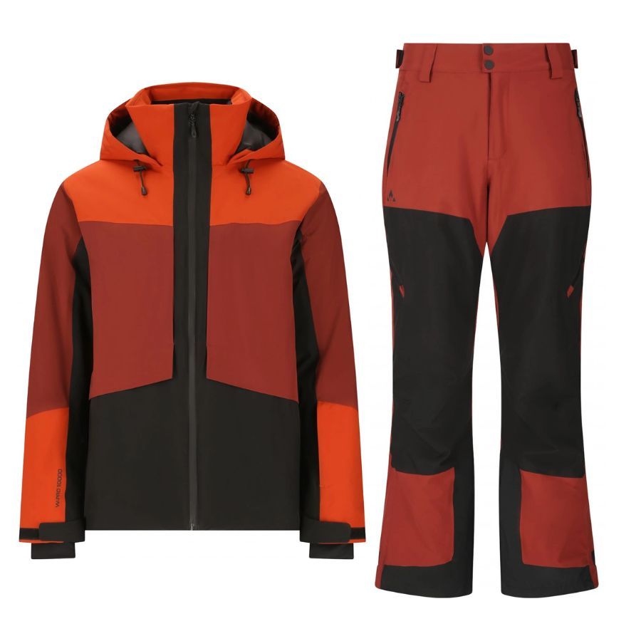 Whistler Kingland Ski-Jacke/Ski-Hose-Set, Herren, Madder Brown