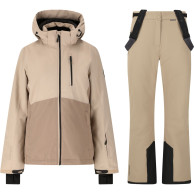 Whistler Drizzle skijakke/skibukser sæt, dame, beige