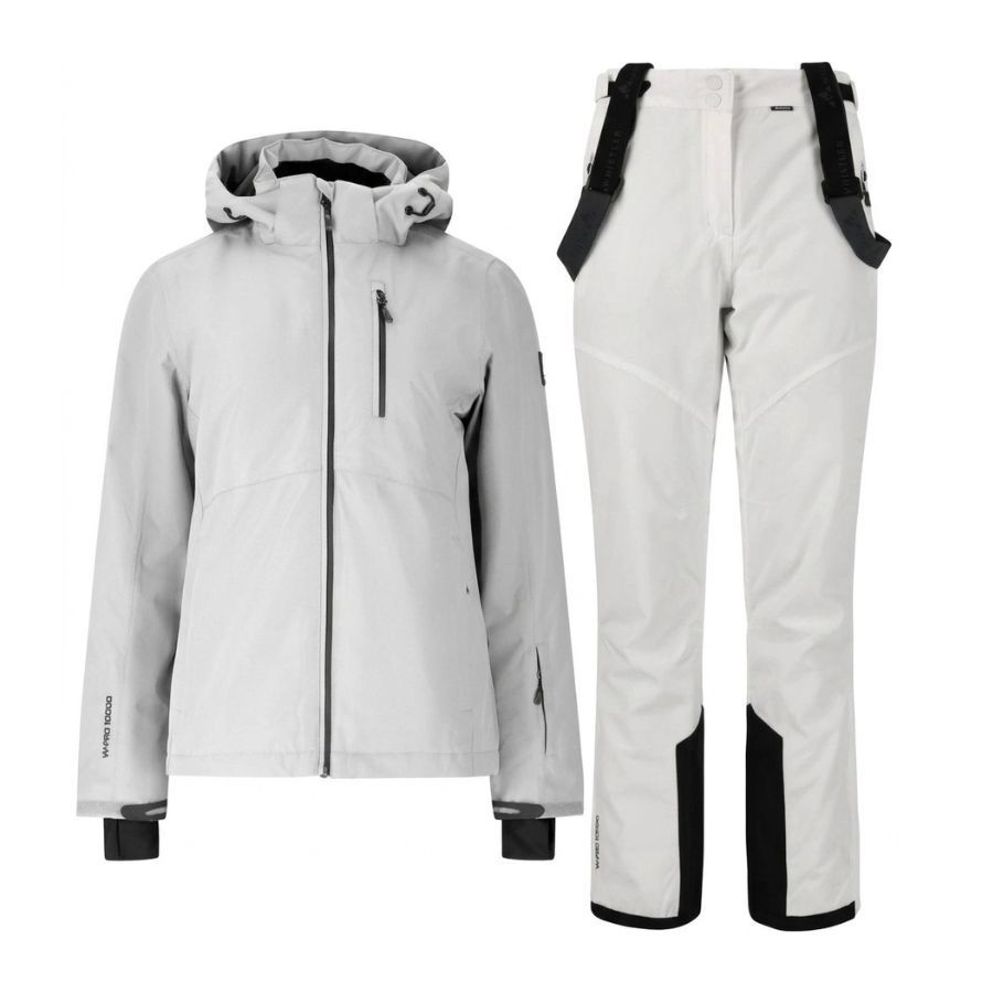 Whistler Drizzle Ski-Jacke/Skihose – Regenset, Damen, weiß