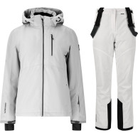 Whistler Drizzle skijakke/skibukser regnsæt, dame, hvid
