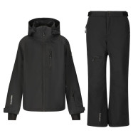 Set giacca e pantaloni da sci Whistler Rossburg, junior, nero