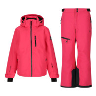 Set giacca e pantaloni da sci Whistler Rossburg, junior, rosso