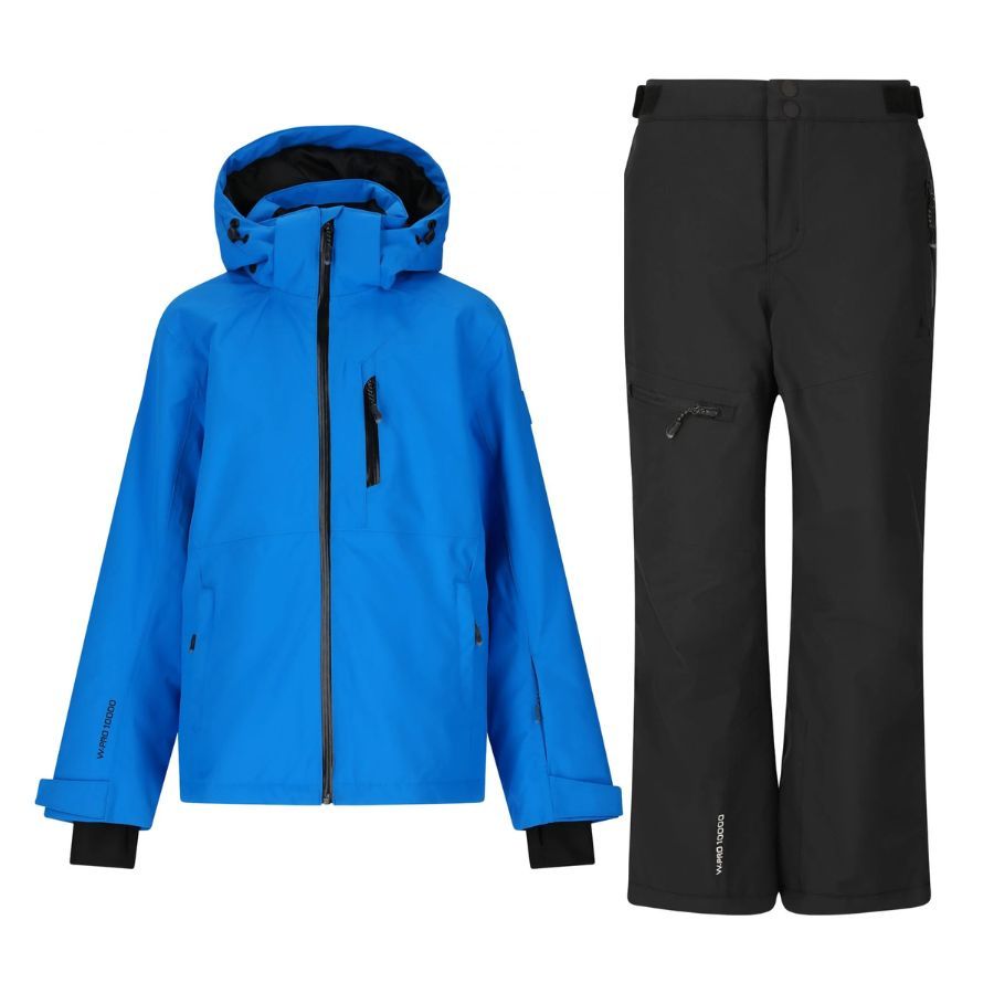 Set giacca e pantaloni da sci Whistler Rossburg, junior, blu/nero