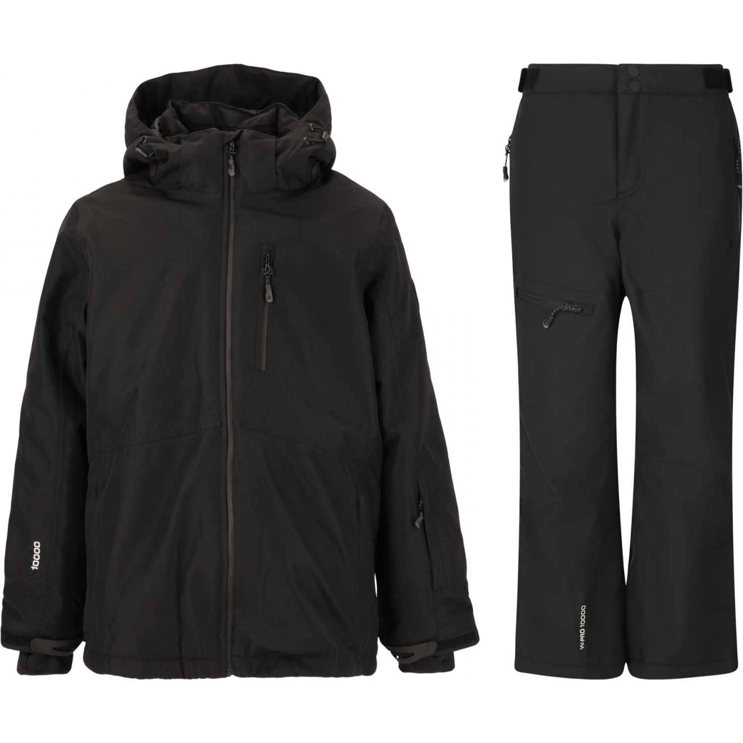Whistler Drizzle/Rossburg regnsæt, junior, sort