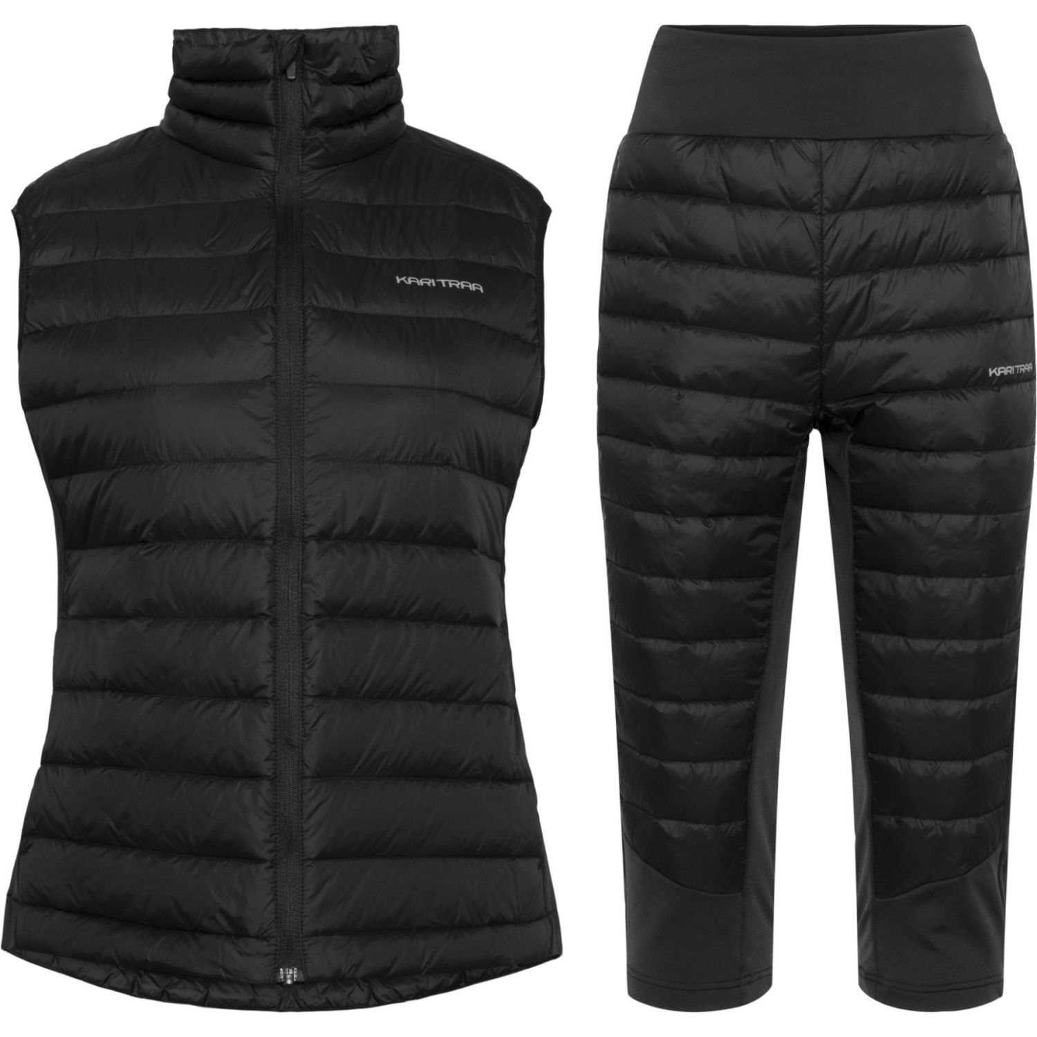 Kari Traa Emilie Down Vest Set, Damen, schwarz