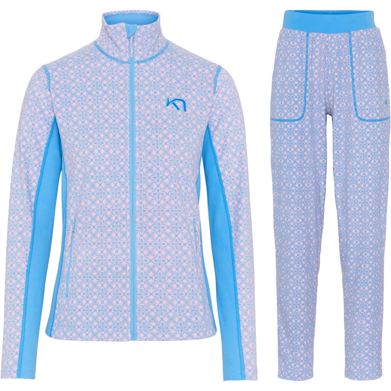 Kari Traa Olga Fleece Sett, dame, blå