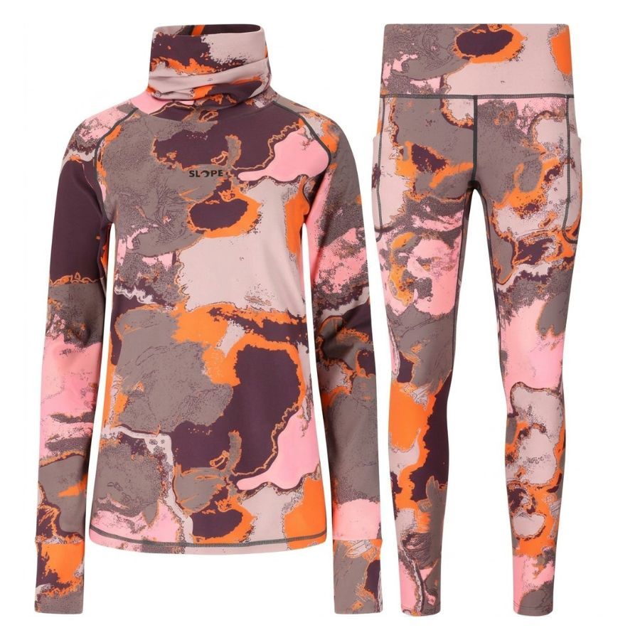 SLOPE Nyland AOP Set, dames, sweet grape