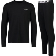Mons Royale Cascade Merino Base Layer Sett, herre, svart