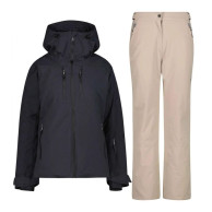CMP Skisæt, dame, sort/beige