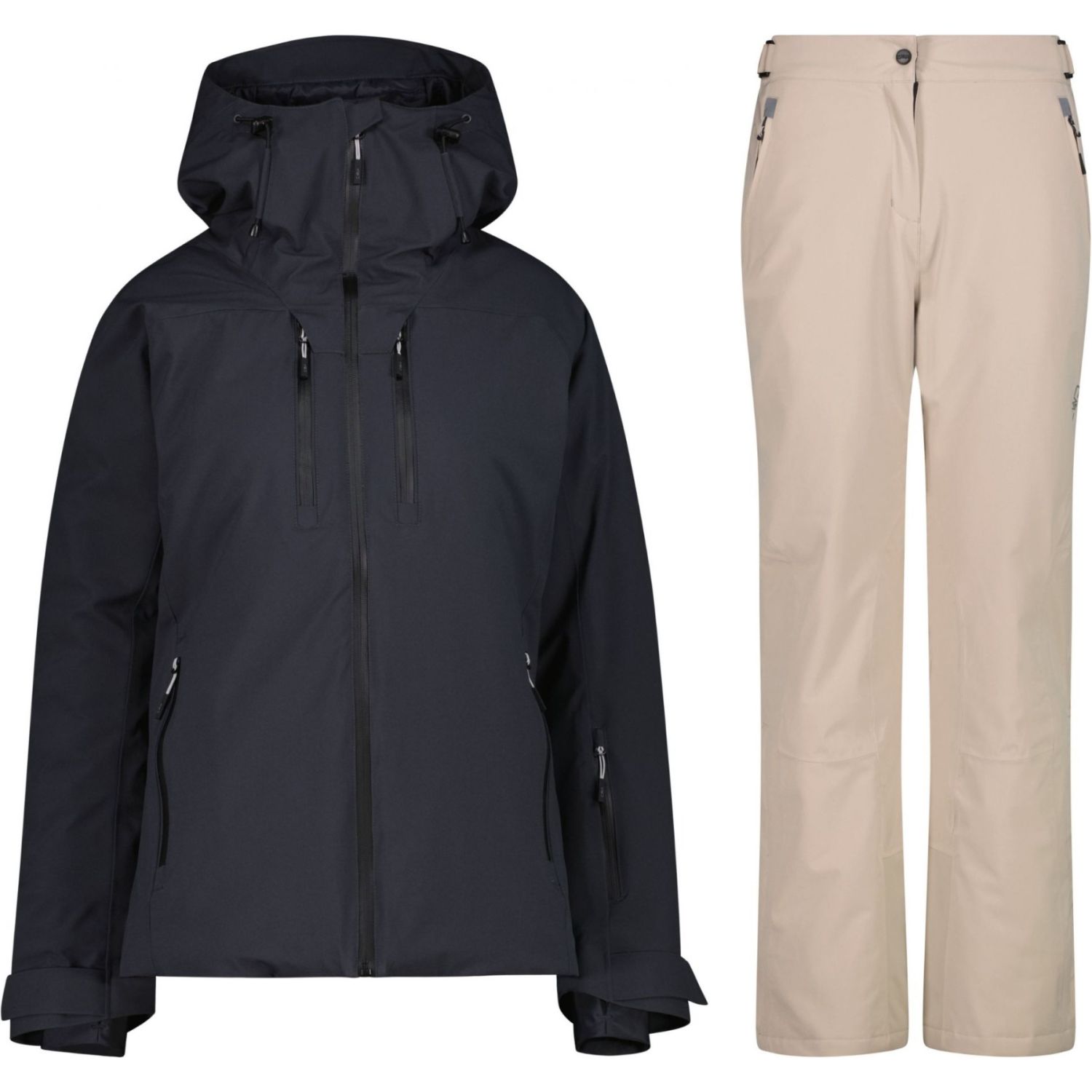 CMP Skisæt, dame, sort/beige