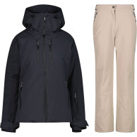 CMP Skisæt, dame, sort/beige