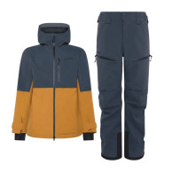Didriksons Asp Skisæt, herre, spice brown/blå