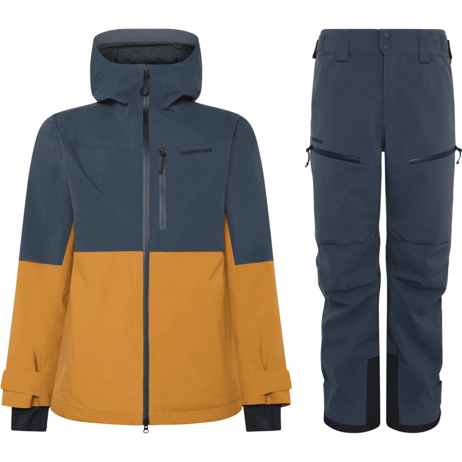 Didriksons Asp Skiset, Herren, spice brown/blå