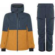 Didriksons Asp Skisæt, herre, spice brown/blå
