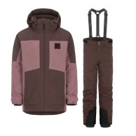 Didriksons Dolomit 3 Skidset, barn, dulse pink/shadow brown