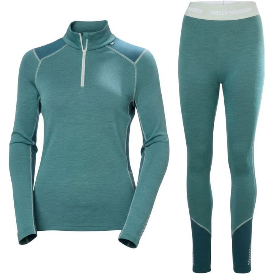 Helly Hansen Lifa Merino Midweight Set, Damen, grün