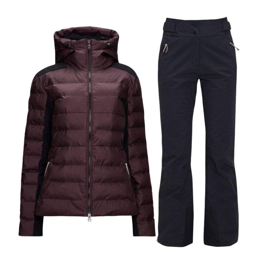 8848 Altitude Alexia Ski set, women's, bordeaux/sort