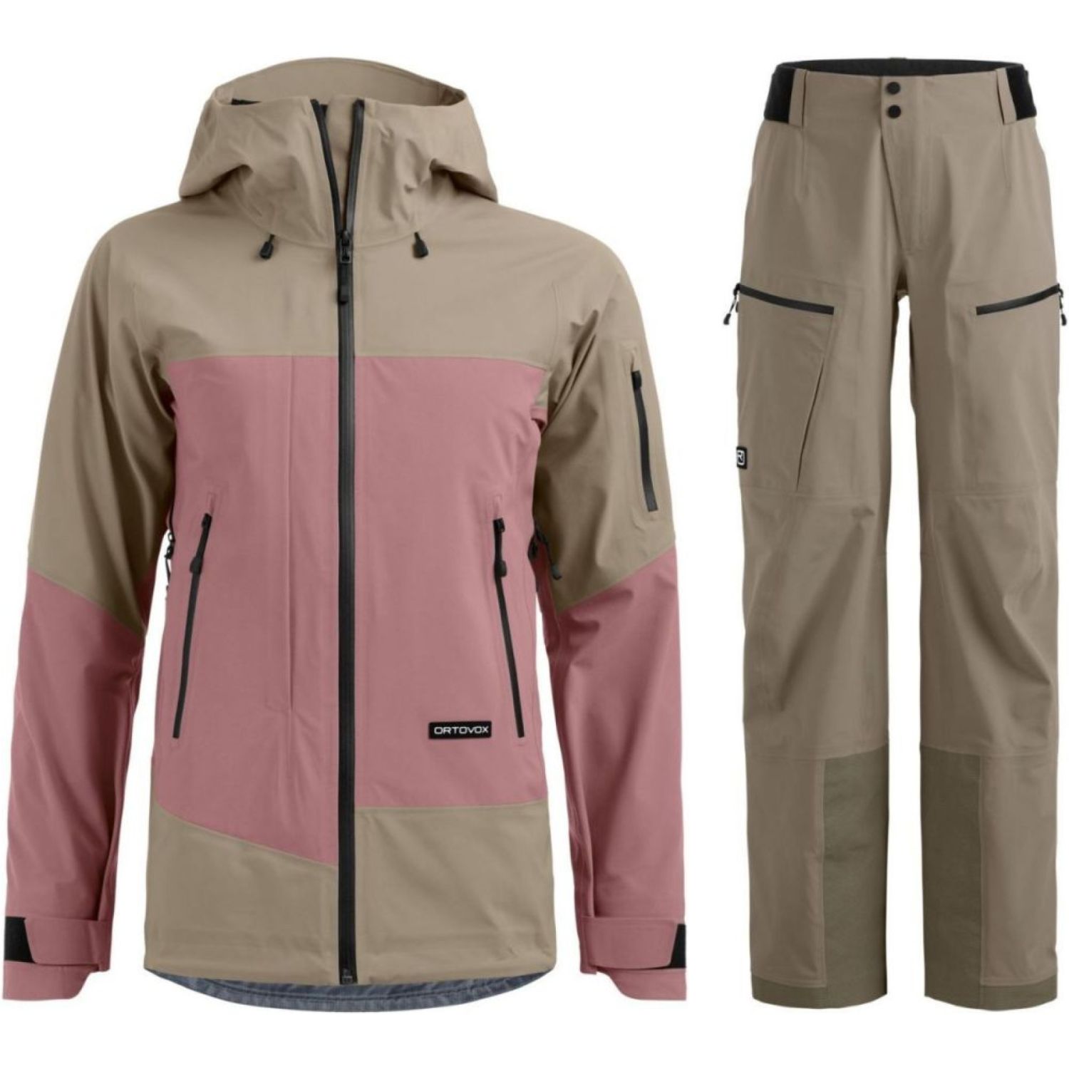 Ortovox Ortler Gore-Tex Skiset, Damen, pink/brun