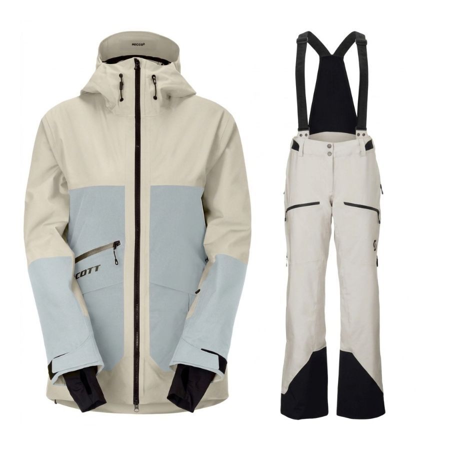 Scott Ultimate Dryo Utility Skisett, dame, beige/blå