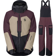 Scott Ultimate Dryo Skisæt, herre, cocoa red/beige/rød/sort