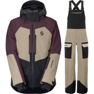 Scott Ultimate Dryo Skisæt, herre, cocoa red/beige/sort