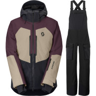 Scott Ultimate Dryo Skisæt, herre, cocoa red/beige/sort