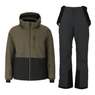 Whistler Drizzle Set de schiuri, pentru bărbați, mørkegrøn/sort
