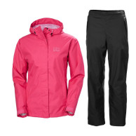 Helly Hansen Seven J Regnställ, dam, pink/sort