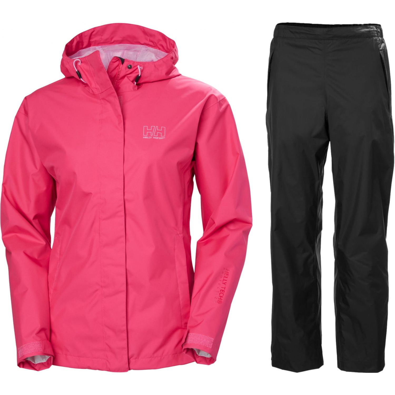 Helly Hansen Seven J Regnklær, dame, rosa/svart