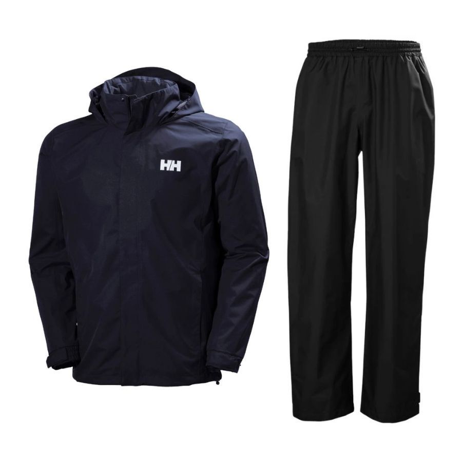 Helly Hansen Dubliner Conjunto impermeável, para homem, navy/sort