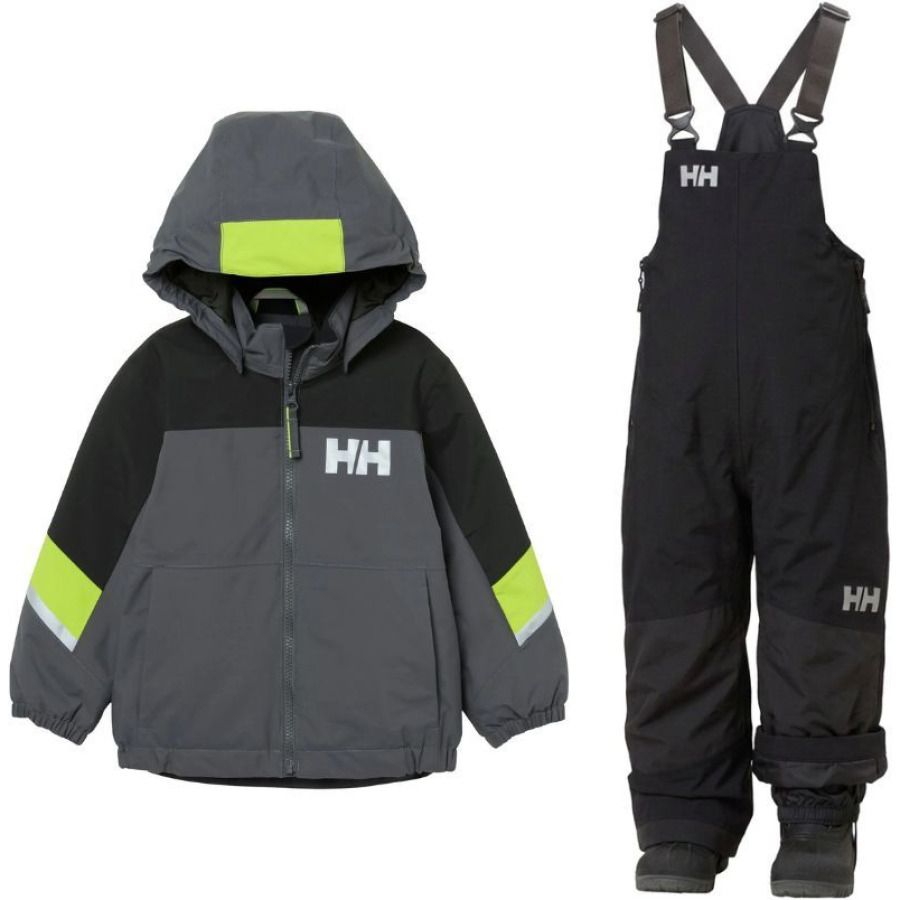 Helly Hansen Rider Skidset, barn, grå/svart