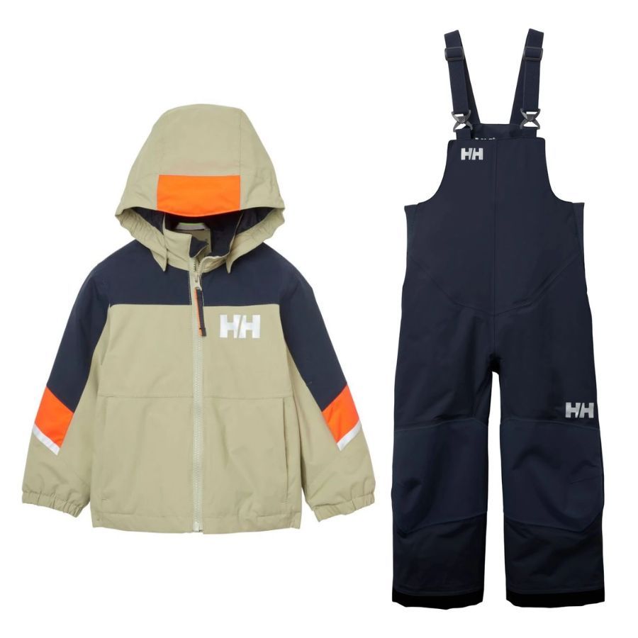 Helly Hansen Rider Skiset, kinderen, beige/mørkeblå/blå