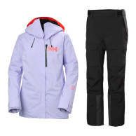 Helly Hansen Powshot Skiset, dames, lilla/sort