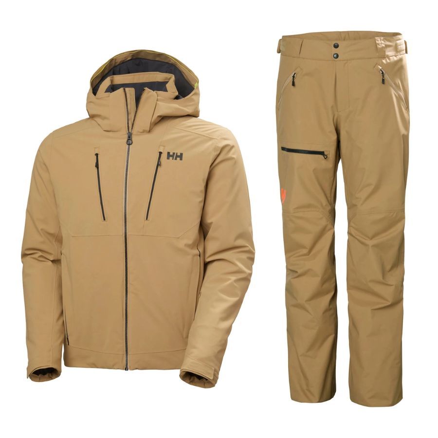 Helly Hansen Alpha 4.0 Skisæt, herre, beige