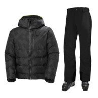Helly Hansen Kvitfjell Race Puffy Set da sci, uomo, sort