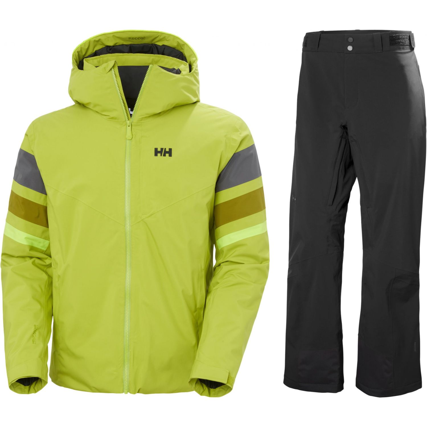 Helly Hansen Panoramic Ins Skisæt, herre, grøn/sort