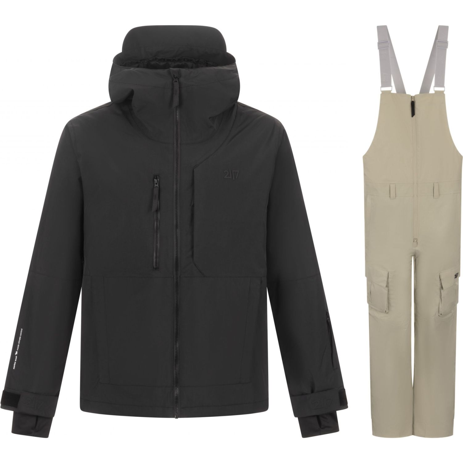 2117 of Sweden Norrdal Skidset, herr, sort/beige