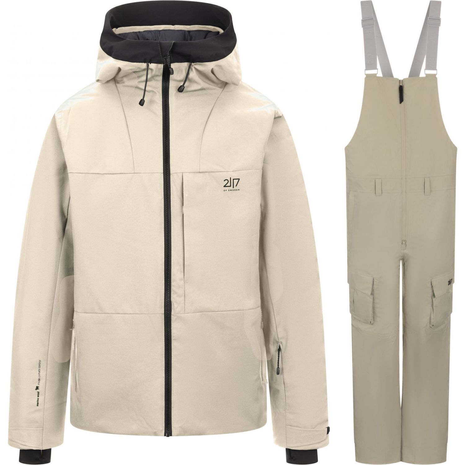 2117 of Sweden Humla Skidset, herr, beige
