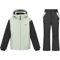 2117 of Sweden Borgvik Skiset, kinderen, grøn/sort