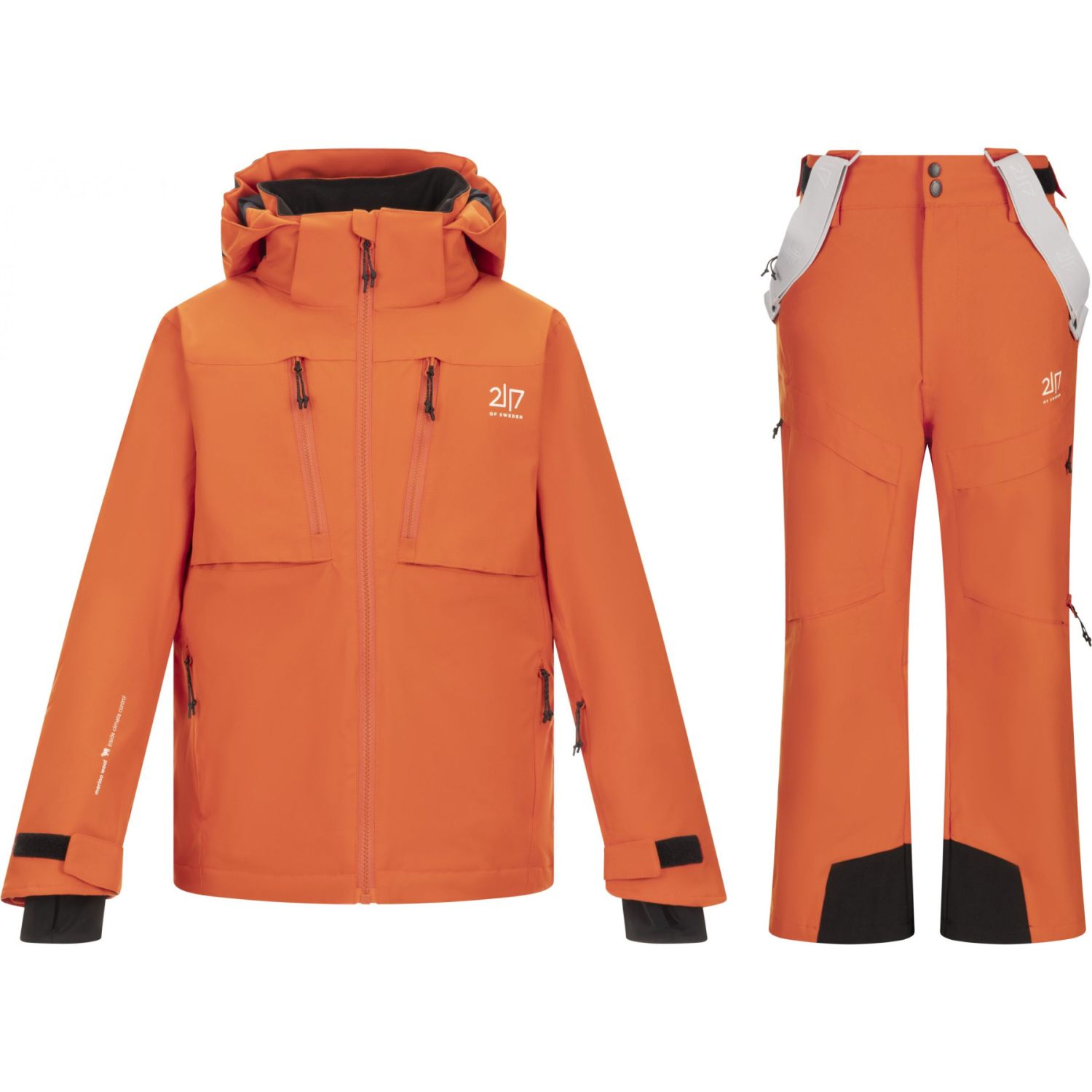 2117 of Sweden Lillpite Skisæt, børn, orange