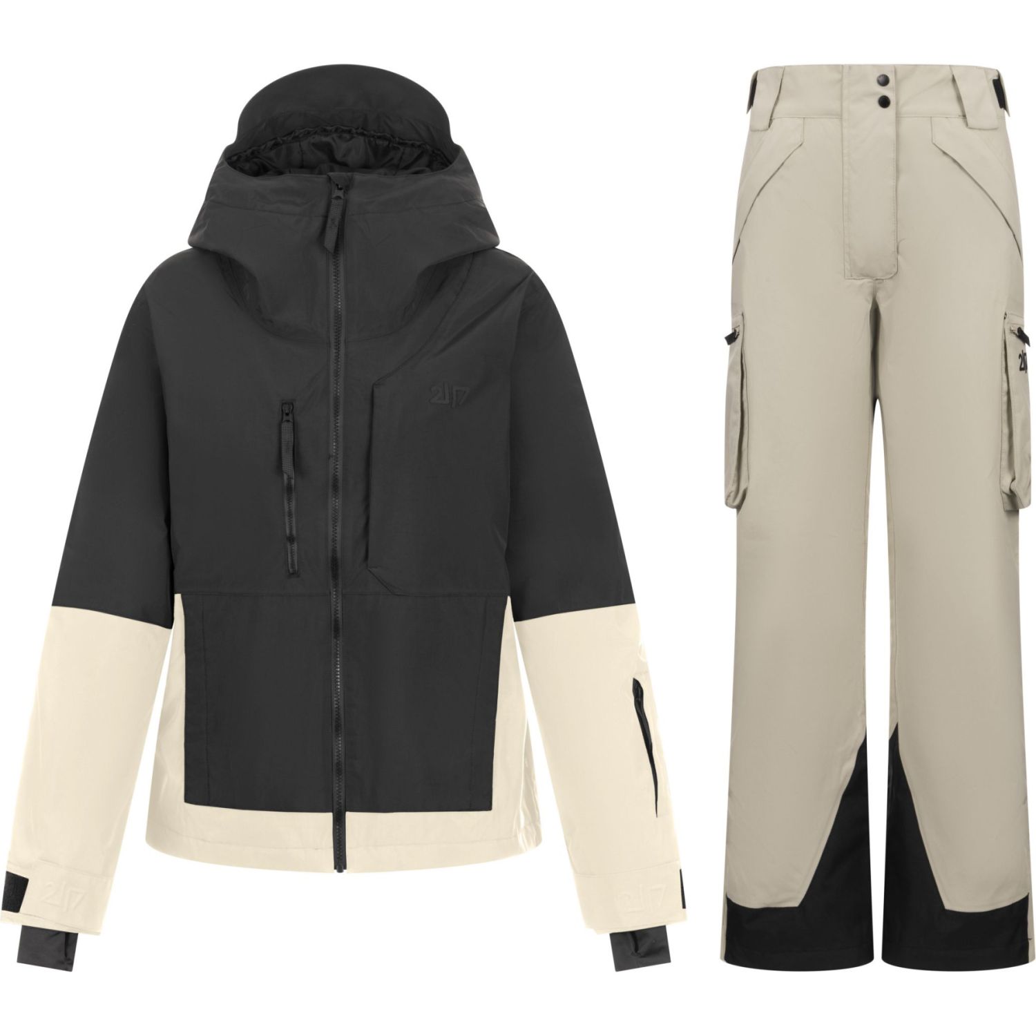 2117 of Sweden Norrdal Skiset, Damen, beige/schwarz