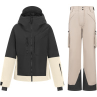 2117 of Sweden Norrdal Skidset, dam, beige/svart