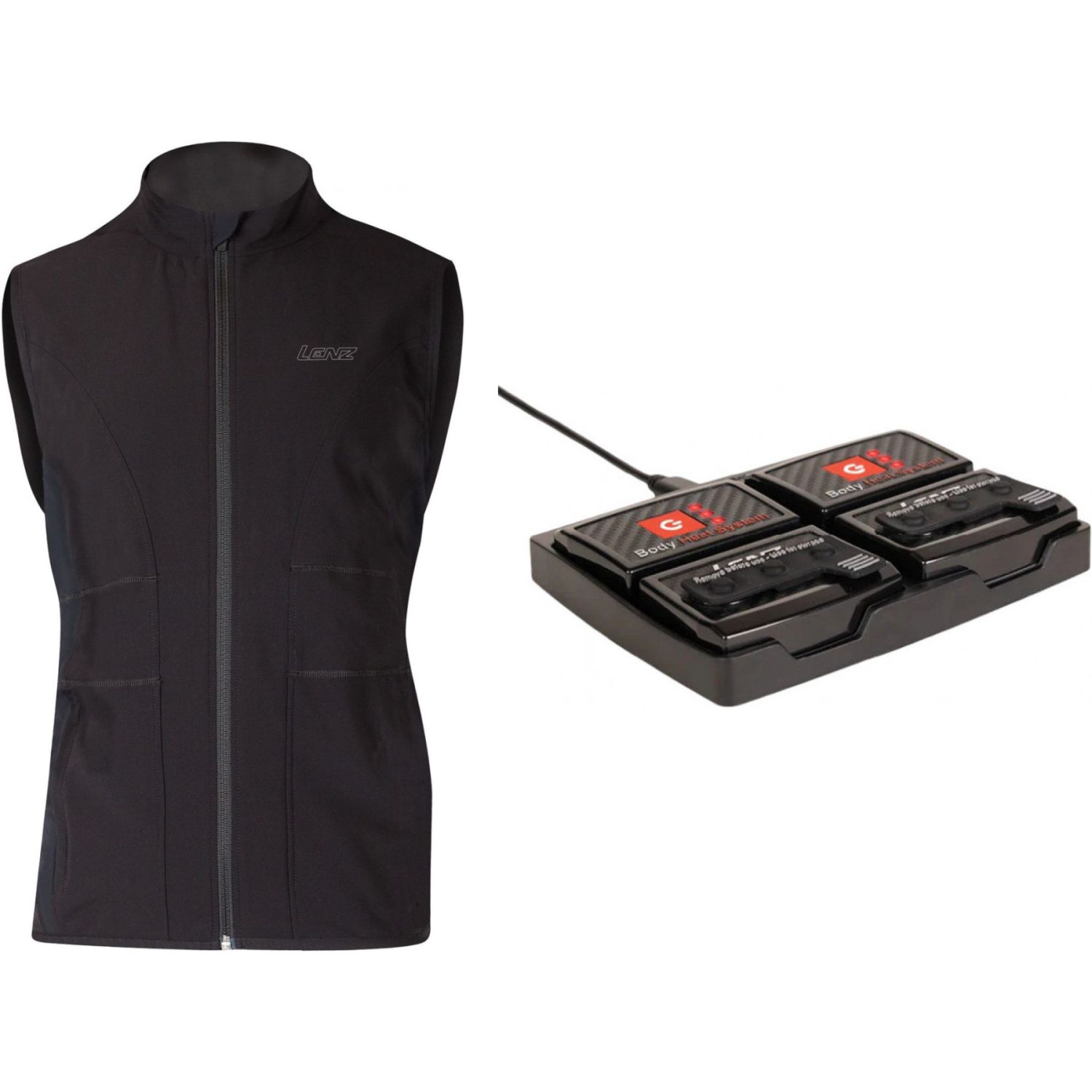 Lenz Heat Vest 1.0 Set, dámský, černá